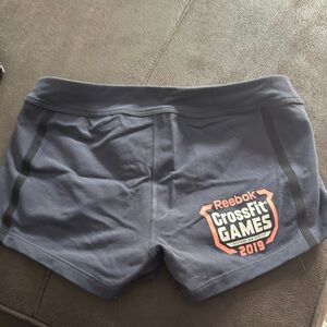 Reebok Gray Athletic Shorts with Elastic Waistband